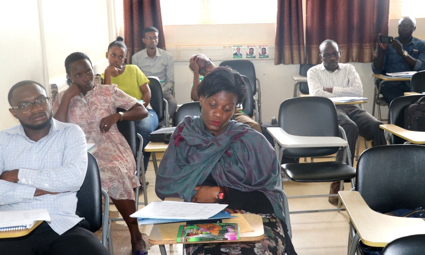 Some of the participants in the WASH short course 2019 at the launch of the sixth intake on 27th May 2019, MakSPH, Makerere University, Kampala Uganda. Participants this year came from as far as Tanzania, Sudan and Somalia.