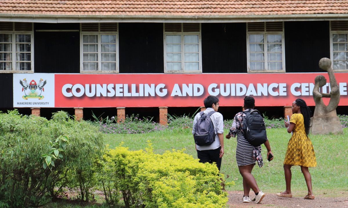 Students walk towards the Counselling and Guidance Centre, Plot 106, Mary Stuart Road (Opposite Mary Stuart Hall), Makerere University, Kampala Uganda