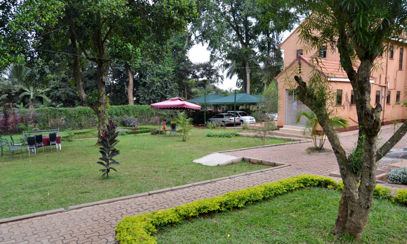The gardens at the Regional Universities Forum for Capacity Building in Agriculture Secretariat, Plot 151/155 Garden Hill, Makerere University, Kampala Uganda