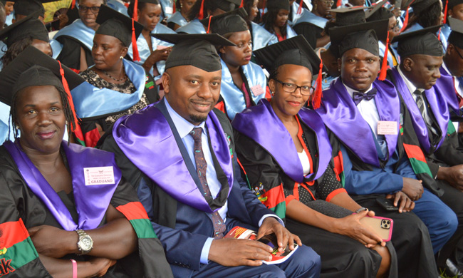 Bachelor of Laws graduands at the 70th Graduation Ceremony in January 2020