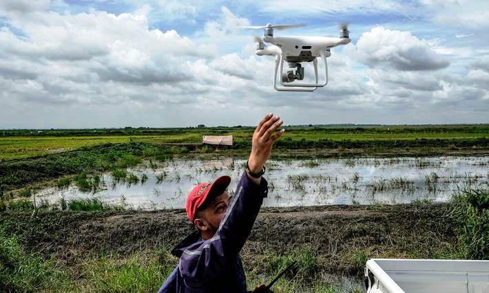 FAO is using drones to fight hunger, improve nutrition and counter the effects of climate change and extreme weather events. Photo Credit: FAO