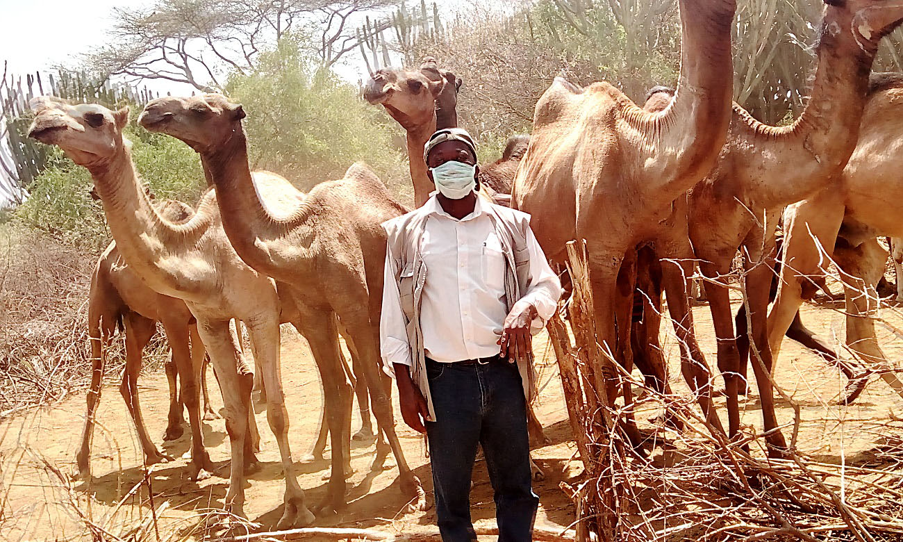 Prof. Denis K. Byarugaba, CoVAB, Makerere University goes coronavirus "hunting" in Karamoja. Date taken: 24th February 2017