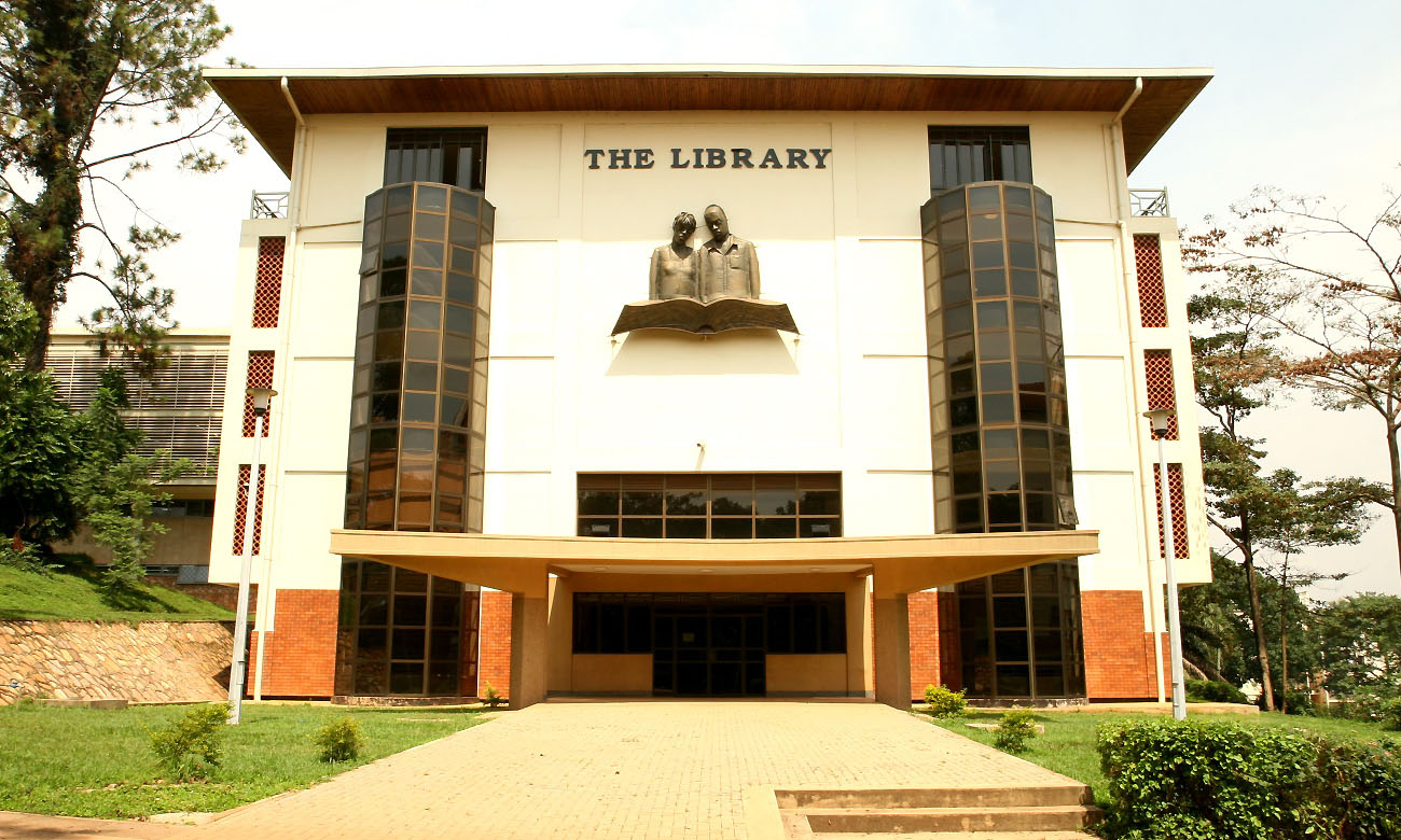 The Entrance to the Main Library Makerere University, Kampala Uganda. Date taken: 4th February 2020. The Library E-Resources will remain available during the temporary institutional closure to avert the spread of COVID-19