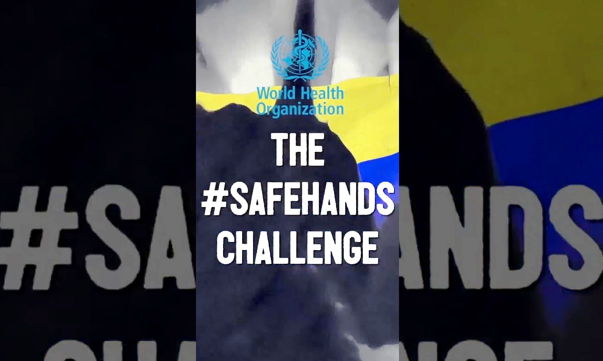 The World Health Organisation (WHO) #SafeHands Challenge. Source: WHO/YouTube