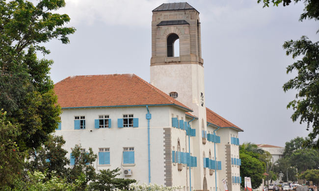 Makerere University Main Building. picture taken on 1st August 2014