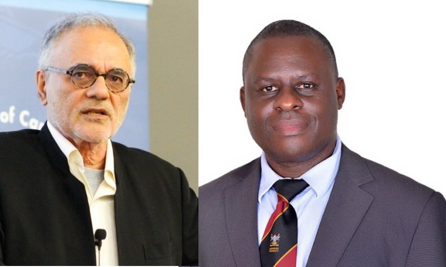 A montage of Makerere University Professors Mahmood Mamdani (Left) and Peter Waiswa (Right) who were appointed the the Boards of UNDEF and WHO respectively in May 2020.