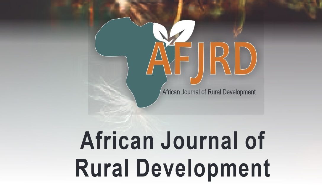 African Journal of Rural Development Vol 5 Issue 1 2020. Editorial Secretariat, Makerere University, Kampala Uganda. Image: AFJRD
