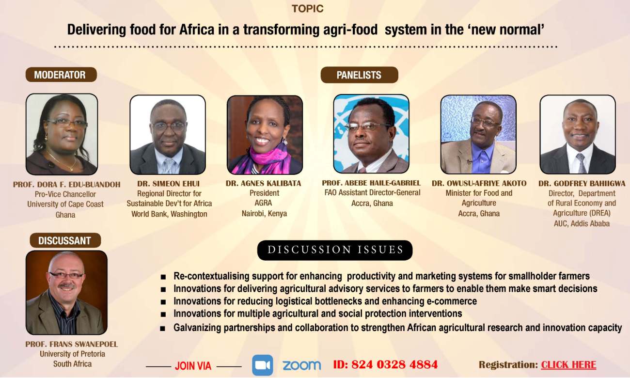 RUFORUM Webinar 4: Delivering Food for Africa in the 'New Normal', held 15th July 2020, 3:00 to 5:30PM EAT