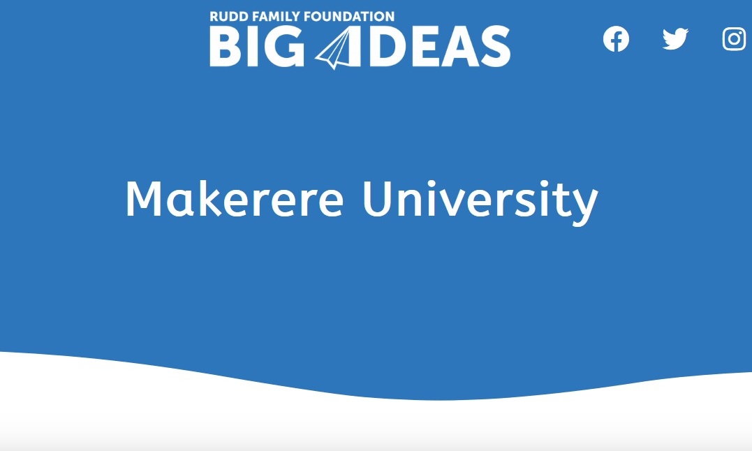 A screenshot of the Makerere University portfolio on the Big Ideas website