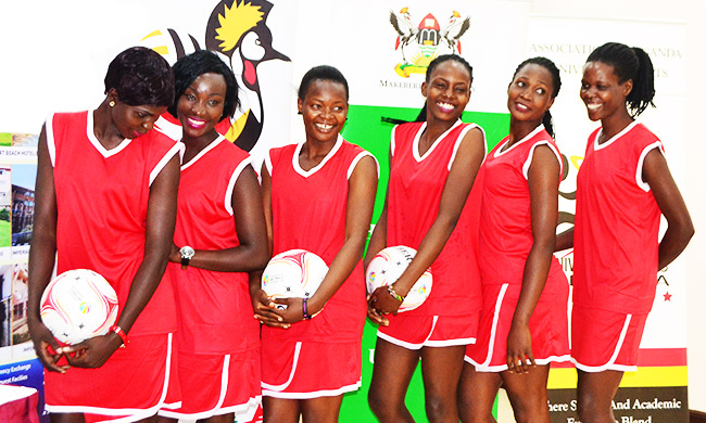 Some of the Mak Netball team that participated in the 3rd FISU World University Netball Championships September 2018.
