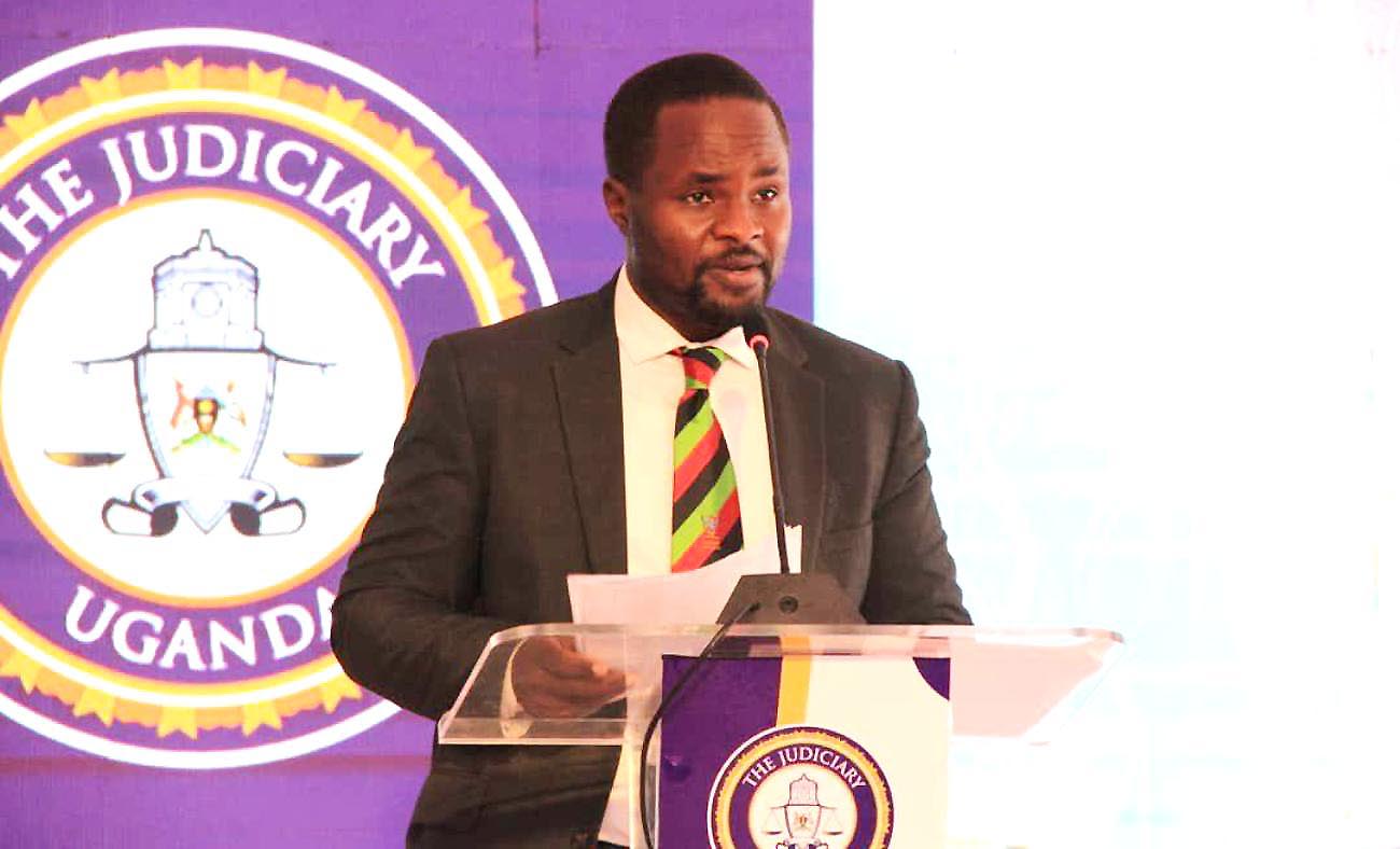 Dr. Busingye Kabumba, Lecturer, School of Law, Makerere University delivering the Keynote Address at the 3rd Chief Justice Benedicto Kiwanuka Memorial Lecture, organized by the Judiciary of Uganda at The High Court, Kampala on 21st September 2020.