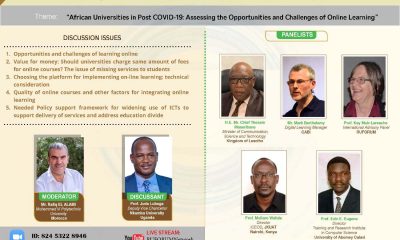 RUFORUM Webinar 11: Assessing Opportunities and Challenges of Online Learning, held on 16th September 2020, 2:00 to 4:30PM EAT