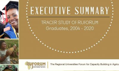 Cover Page of the Executive Summary: Tracer Study of RUFORUM Graduates, 2004-2020