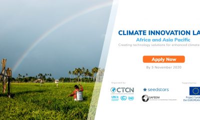 UN Climate Innovation Labs, Africa and Asia Pacific Poster. Apply by 5th November 2020