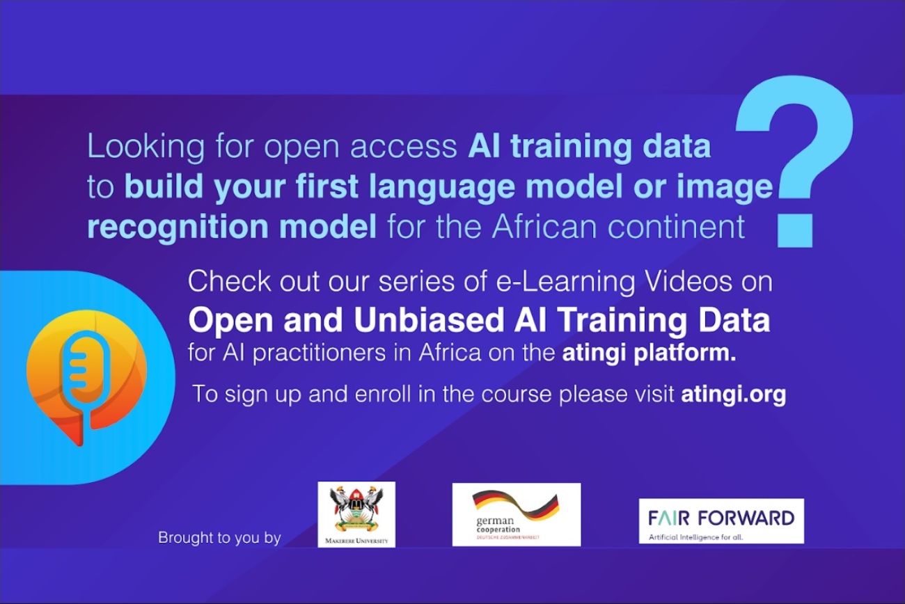 Open and unbiased AI training data for AI practitioners in Africa on the atingi platform.