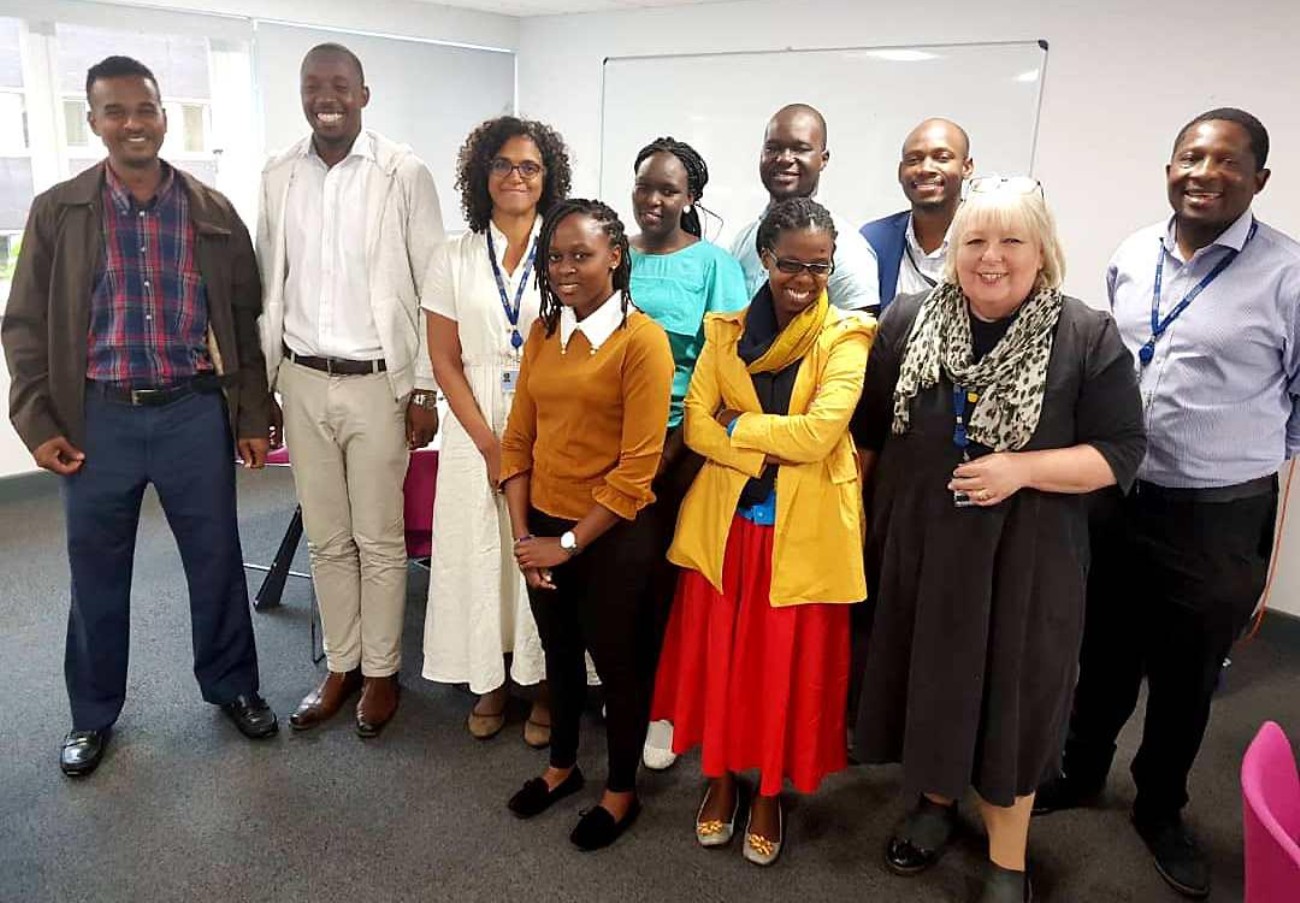 Students and faculty from the Makerere University School of Public Health during a recent exchange visit to Nottingham Trent University.