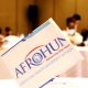 A table flag at the virtual event to launch the AFROHUN brand and showcase Year 1 of the One Health Workforce – Next Generation (OHW-NG) Project under the theme ‘Innovations in the Face of COVID-19’, 28th October 2020, Kampala Uganda.