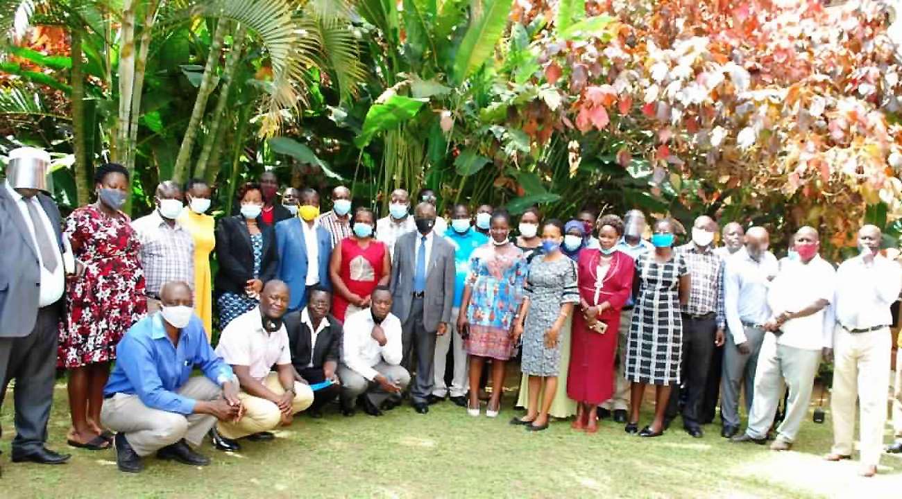 The CAPSNAC Project Team poses for a group photo with stakeholders during the research dissemination workshop at Mbale Resort on 7th December 2020