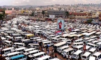 A picture of the Old Taxi Park, Kampala Uganda (2019).
