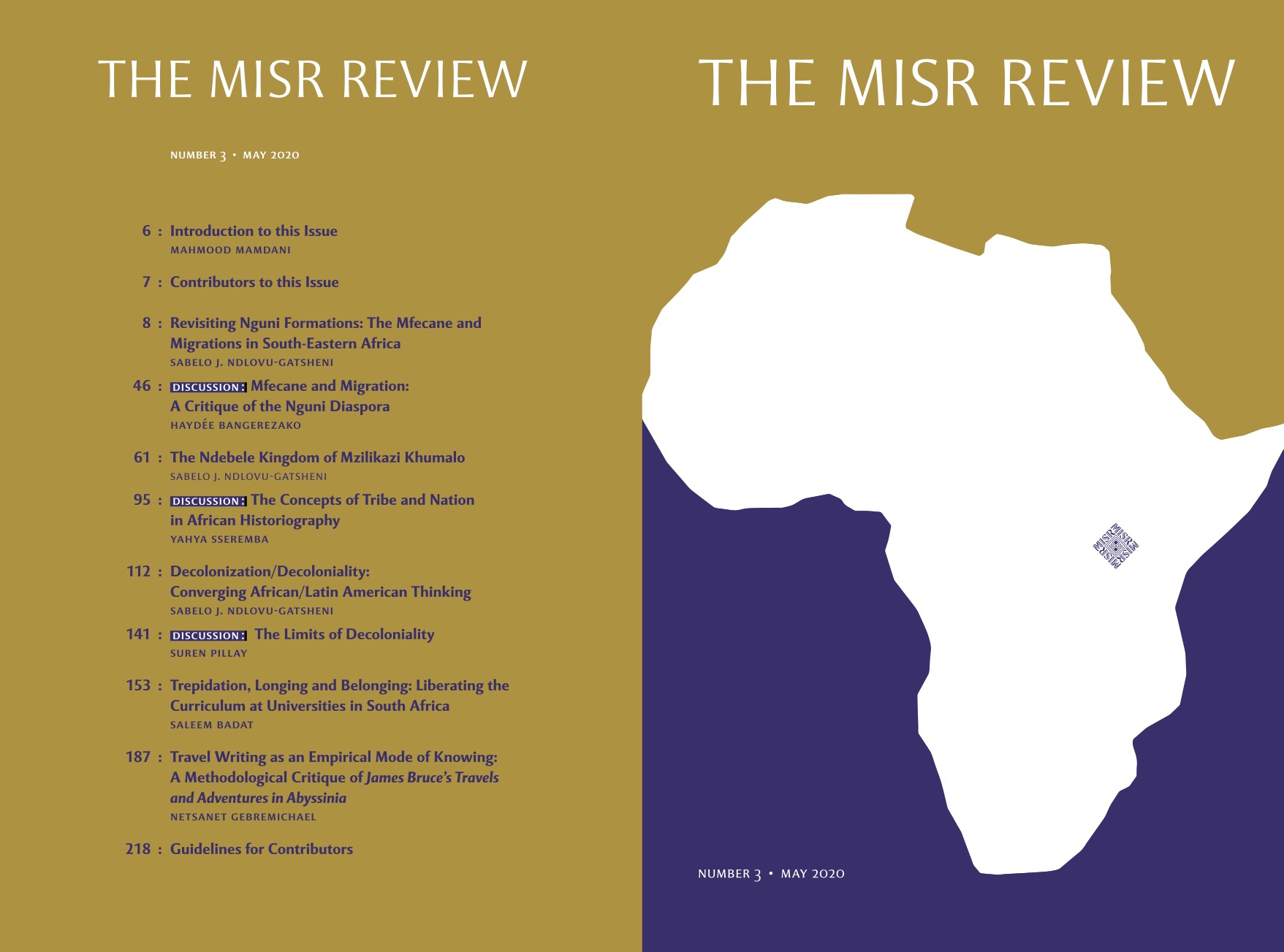 The Makerere Institute of Social Research (MISR) Review No. 3.