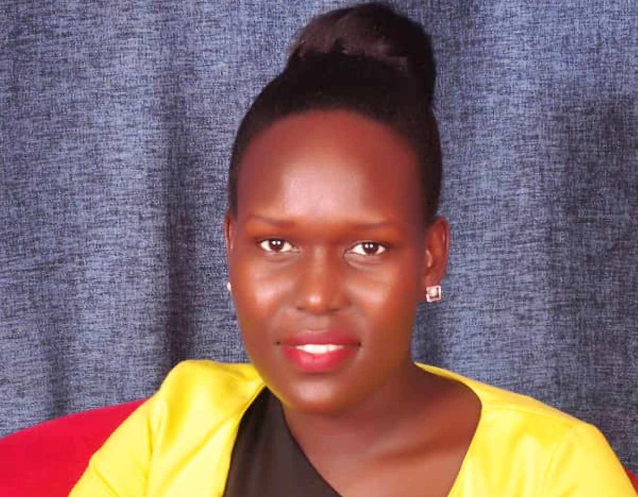 Ms. Faith Atai, the Best Overall Student of Makerere University School of Public Health’s Bachelor of Environmental Health Sciences (BEHS) Programme.