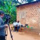 The Department of Journalism and Communication Documentary Film Crew shoots one of the scenes in a rural location in Central Uganda.