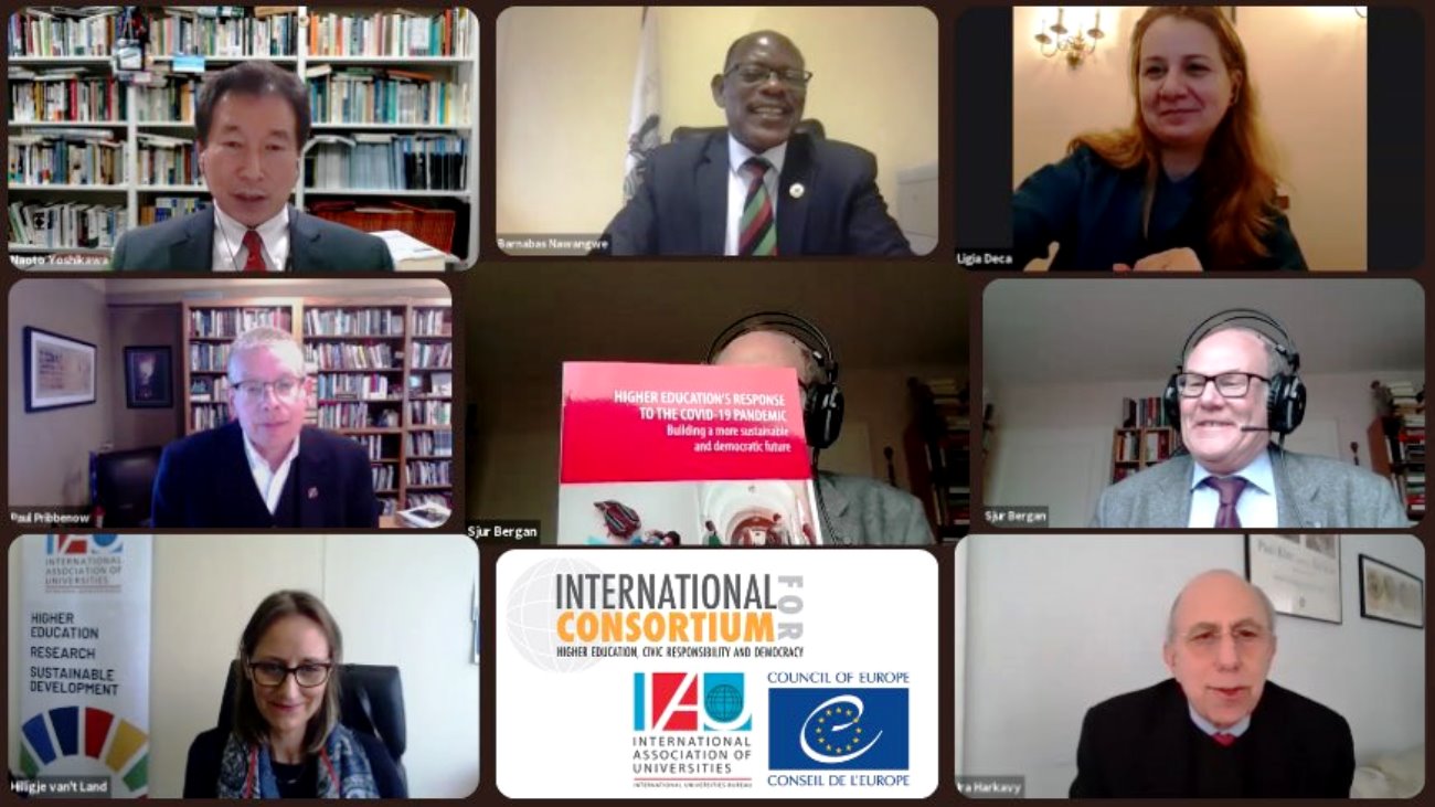Screenshot: IAU Virtual Discussion on COVID-19