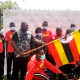 National Council of Sports (NCS) Secretary General, Dr. Bernard Patrick Ogwel flags off Team Uganda to the Tunis 2021 All Africa Paralympics Grand Prix on 13th March 2021. Photo by Fahad Muganga/URN
