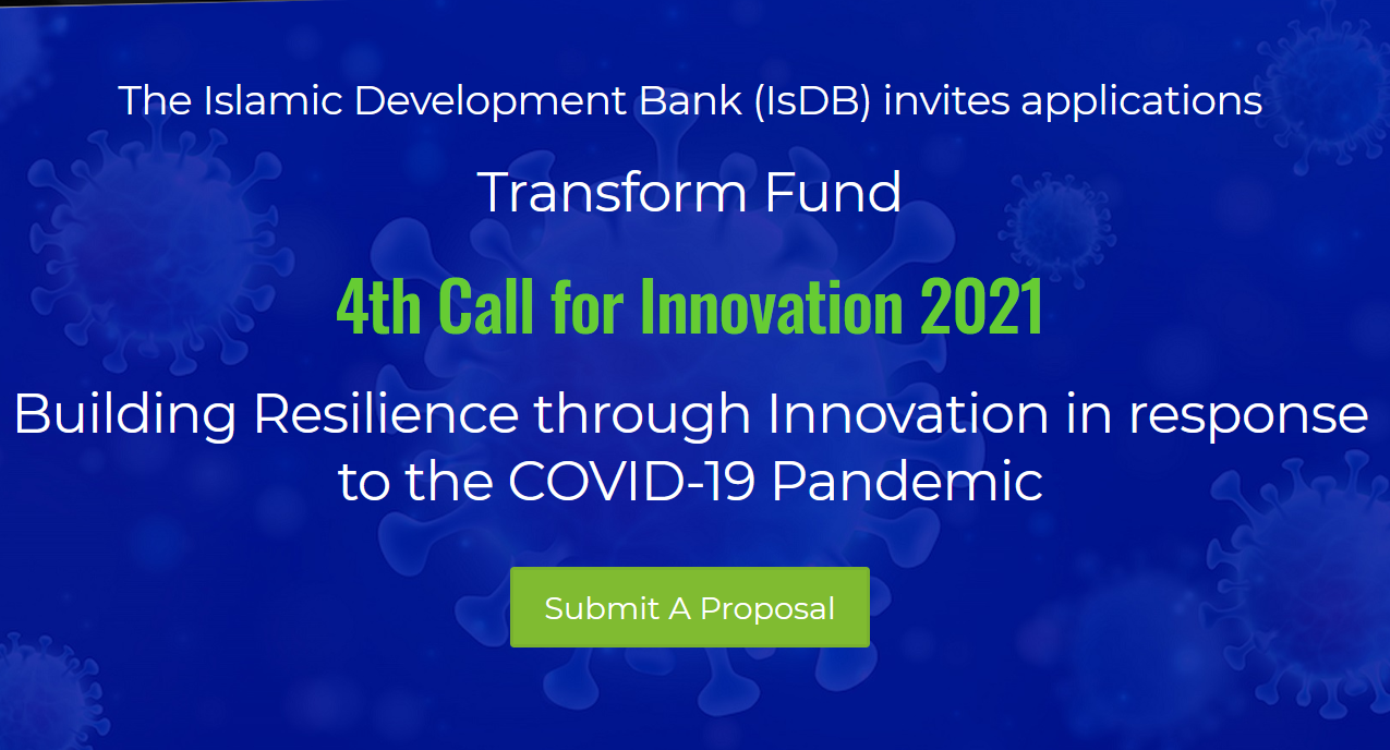 IsDB Transform Fund: Call For Innovation 2021