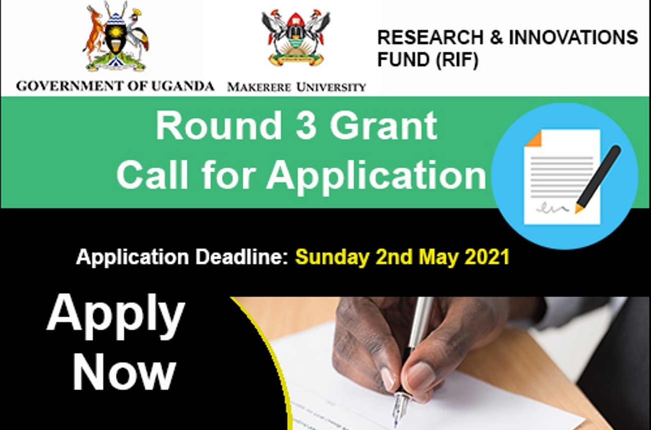 Mak-RIF Round 3 Grant: Call For Proposals. Deadline 2nd May 2021