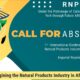 Call For Abstracts: 1st International Conference on Reimagining the Natural Products Industry in Africa - 2021. Submission Deadline: 25th June 2021