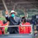The President of the Republic of Uganda H.E. Yoweri Kaguta Museveni inspects the parade at Kololo Independence Grounds on 12th May 2021. Photo credit: Nicholas Bamulanzeki