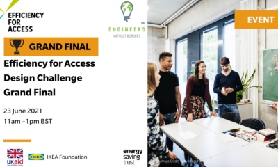 Efficiency for Access Design Challenge 2021 Grand Final, 23rd June, 11:00 AM BST (1:00 PM EAT).