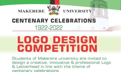 Makerere University Centenary Celebrations Logo Design Contest. Deadline: 4:30pm on Friday 25th June, 2021.