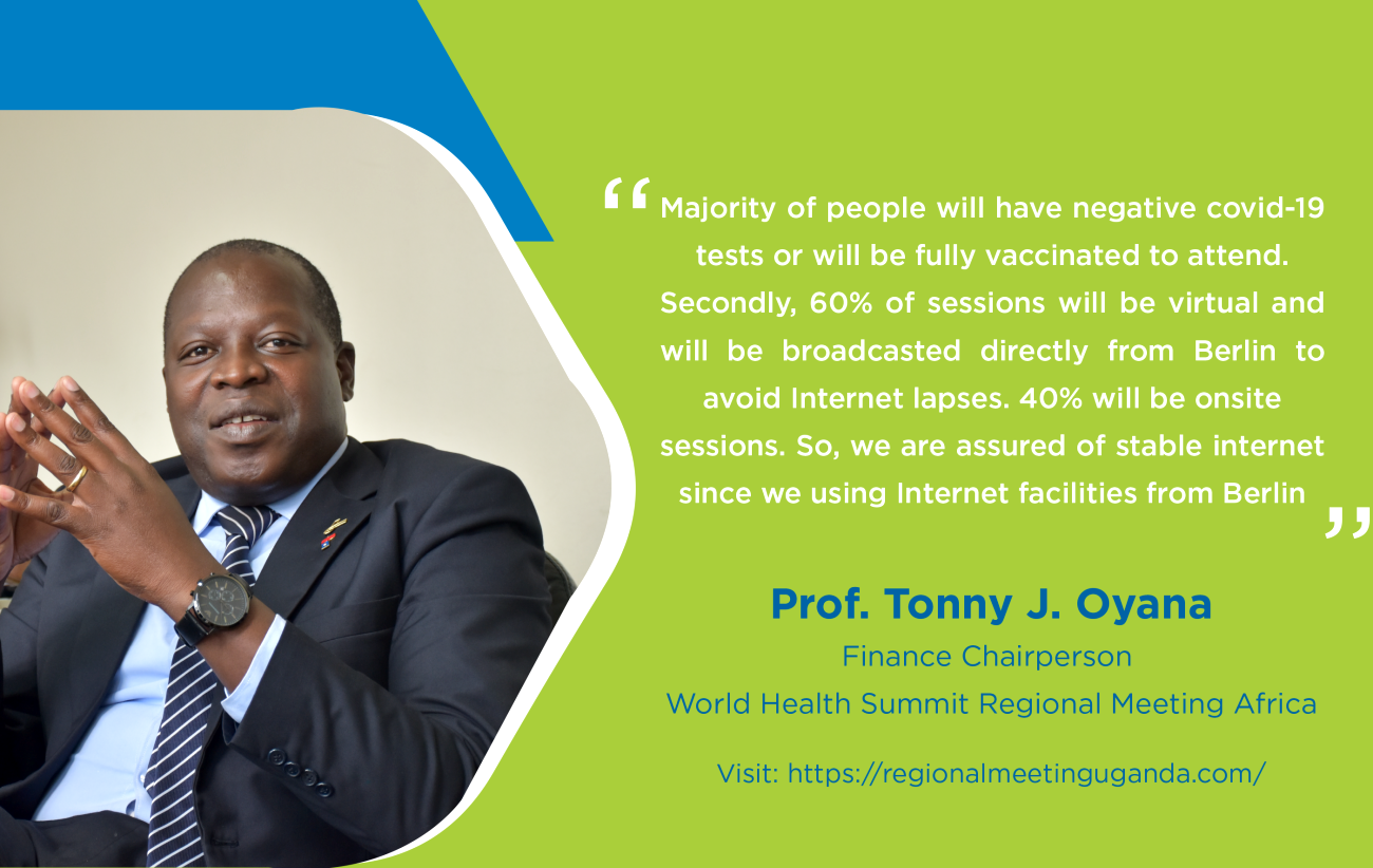 Prof. Tonny J. Oyana, Finance Chairperson, World Health Summit Regional Meeting Africa, June 2021.