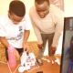 A student (left) showcases their innovation during the 9th Annual CEDAT Open Day held 28th-29th February 2020, Makerere University.