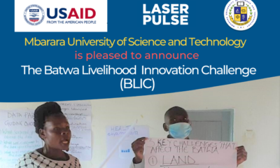 Call For Proposals: Batwa Livelihood Innovation Challenge (BLIC) Award. Deadline: 20th September 2021, 5:00 PM EAT.