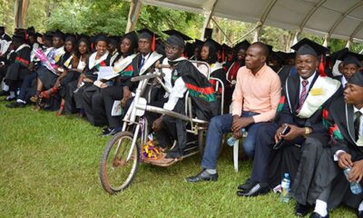 One of the PWD graduands at the 69th Graduation during the Session held on 17th January 2019.