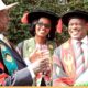 The President of Uganda and Visitor of Makerere University-H.E. Yoweri Kaguta Museveni (L) shares a light moment with the Chairperson of Council-Mrs. Lorna Magara (C) and Vice Chancellor-Prof. Barnabas Nawangwe (R) on Day1 of the 69th Graduation Ceremony on 15th January 2019.
