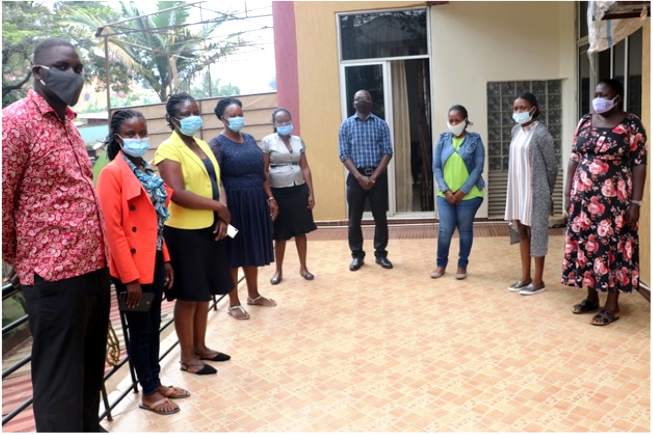 Dr. Juliet Kiguli (3rd Left), Bob Kirunda (4th Right) and Sr. Nabwire Mary (Right) with some of the research team and health practitioners who conducted research on social norms influencing type 2 diabetes risk behaviours