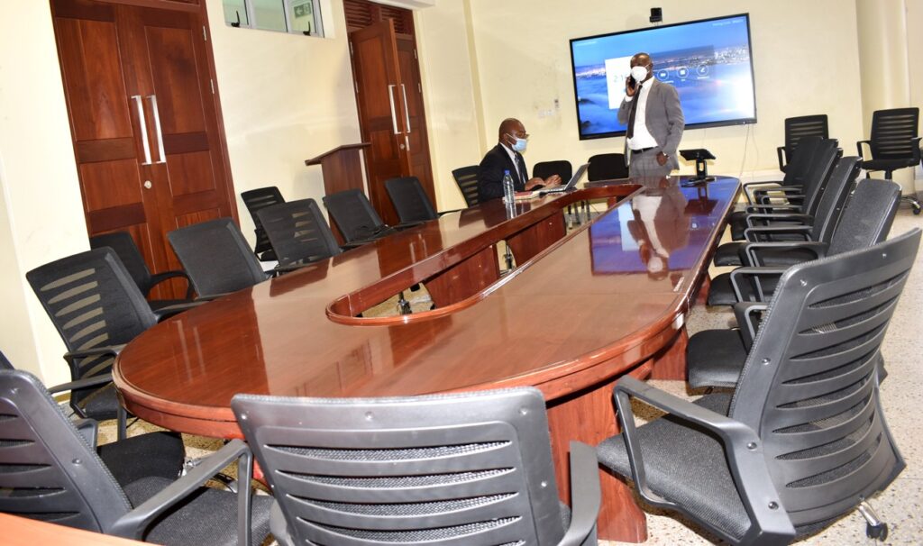 Part of the procured furniture in PIM CoE Conference Room, CTF2, Makerere University. 