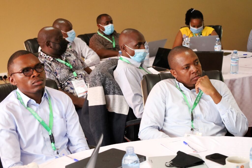 Some of the participants drawn from Uganda, Kenya, Rwanda, Tanzania and Ethiopia attending the three-day Inclusive Green Economy (IGE) cross-country National Policy Review and Training Workshop from 23rd to 25th November 2021 at Speke Resort Munyonyo.