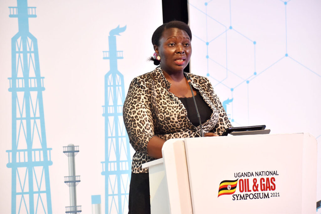 The Permanent Secretary, Eng. Irene Batebe represented the Minister of Energy and Mineral Development, Hon. Ruth Nakabirwa at the 2nd National Oil and Gas Symposium.