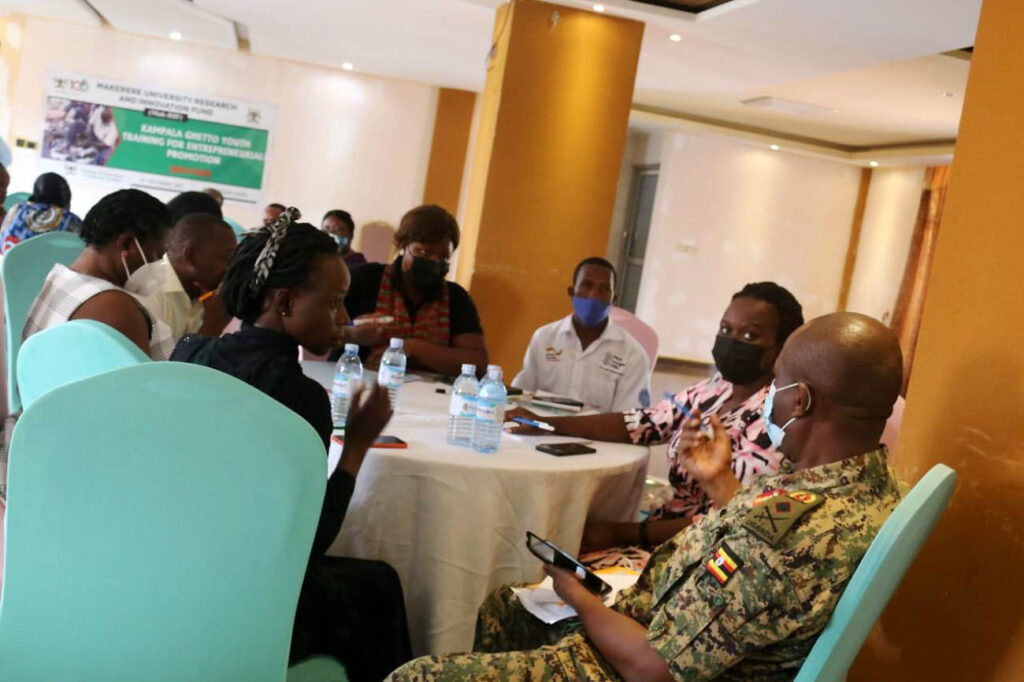 Participants hold a group discussion during the KGYTEP Project Stakeholder Engagement.