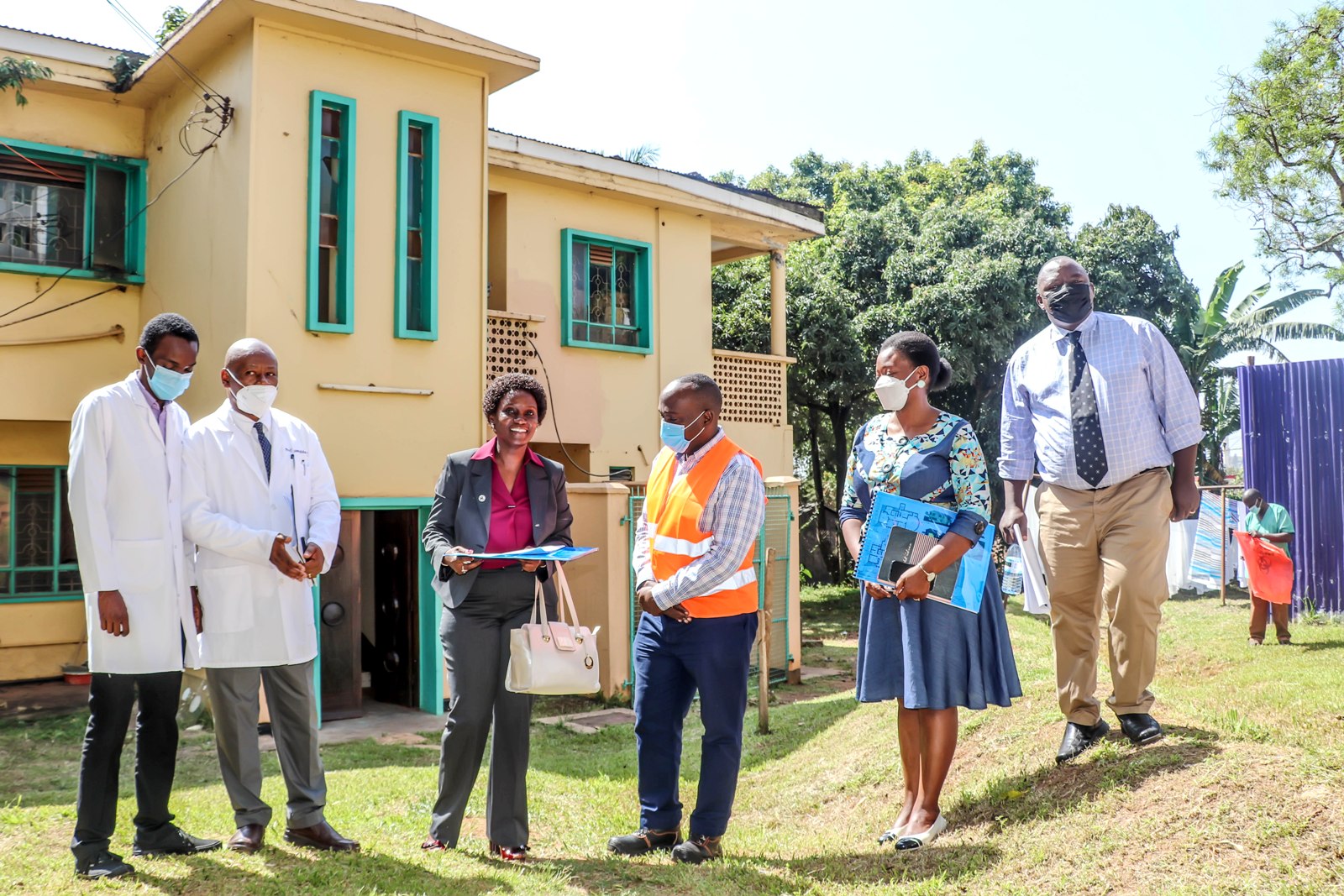 Dr. Josephine Nabukenya, Acting Deputy Vice Chancellor (Finance and Administration) hands over Makerere University Hospital to the CK Associates on Wednesday 27th October 2021. Photo: Davidson Ndyabahika