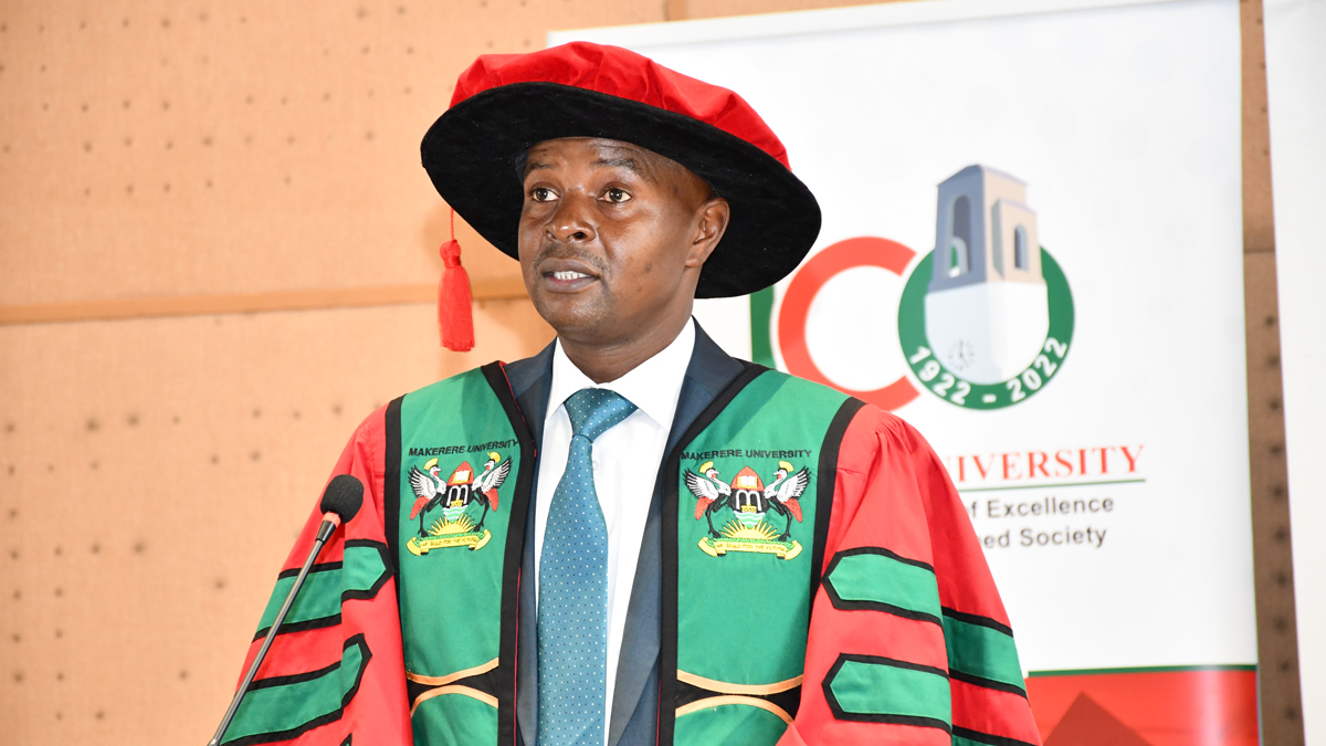 Professor Edward Bbaale delivers his Professorial Inaugural Lecture on the theme: Rethinking Growth in Africa, Firms and the Business Environment Quality, 17th December 2021, CTF2 Auditorium, Makerere University.