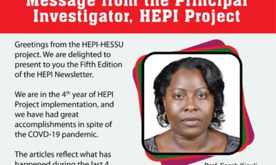 Cover Page of the HEPI-SHSSU Newsletter December 2021.