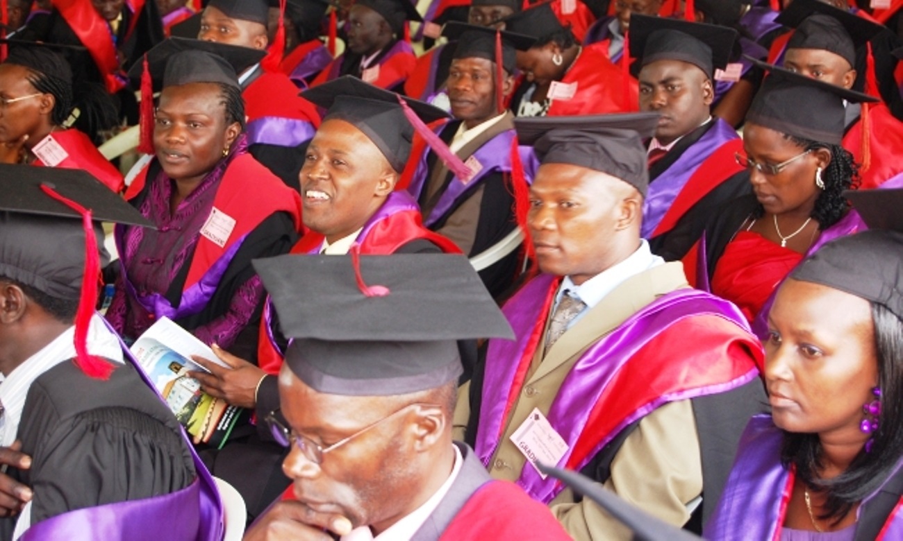 Graduates of the 62nd Graduation Ceremony-Day One, 16th January 2012, Makerere University, Kampala Uganda.