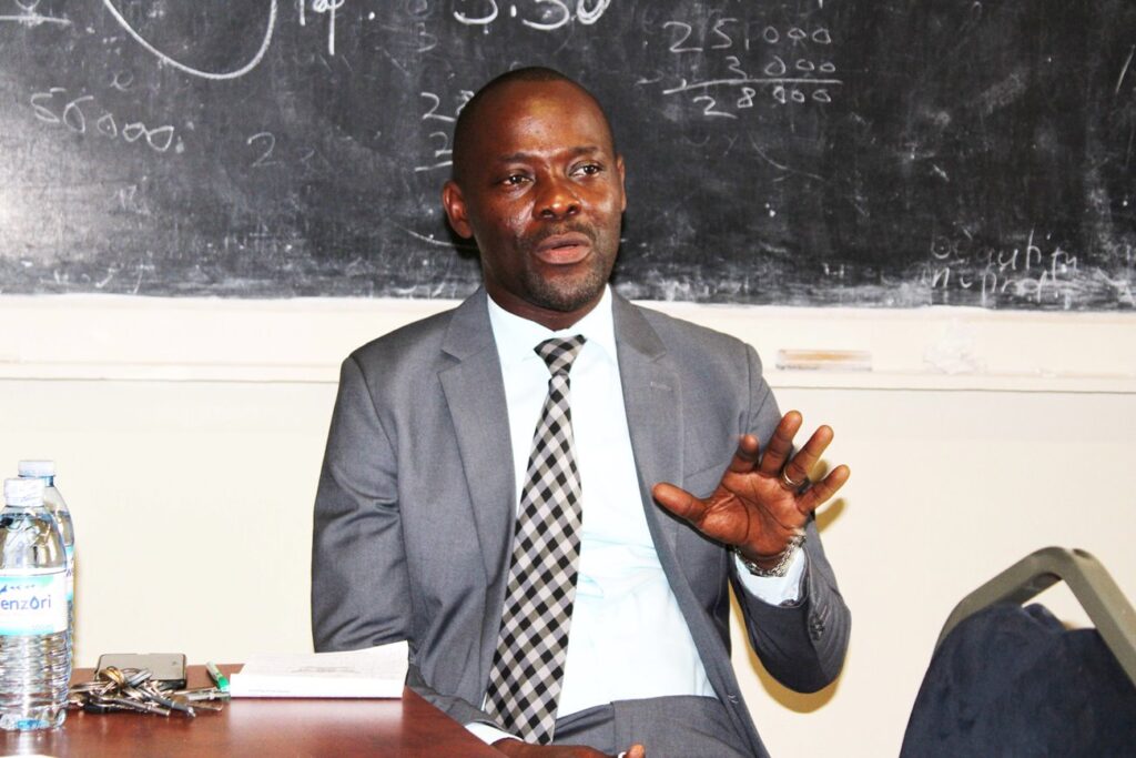The Dean of the School of Education, CEES, Dr. Mathias Mulumba.