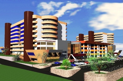 An Artistic Impression of the Proposed Students' Centre, Makerere University, Kampala Uganda.